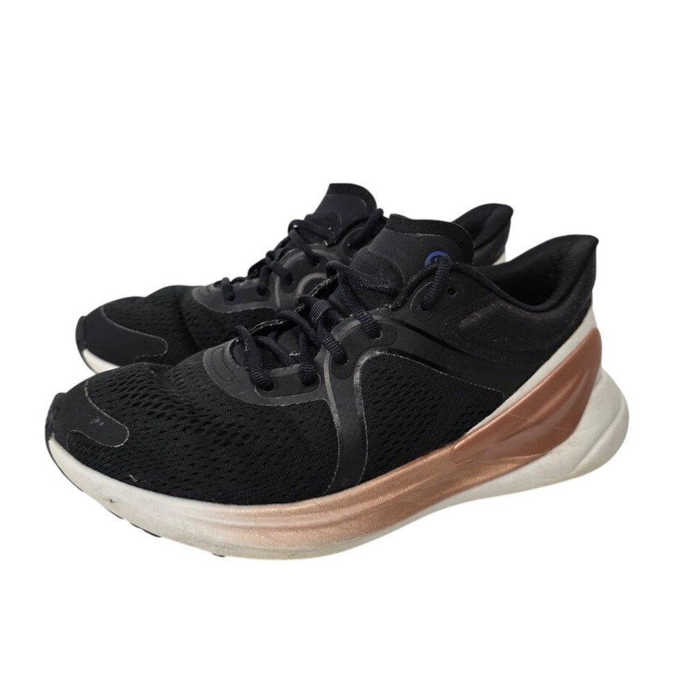 Lululemon Women's 6.5 Blissfeel Run Black Rose‎ Gold Running Shoes LW9EF1S